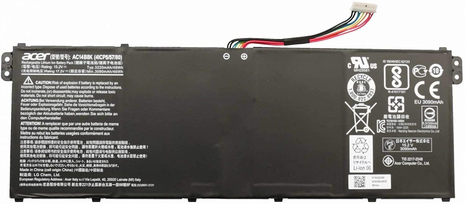 Originální baterie Acer AC14B18K 3220mAh 15.2V